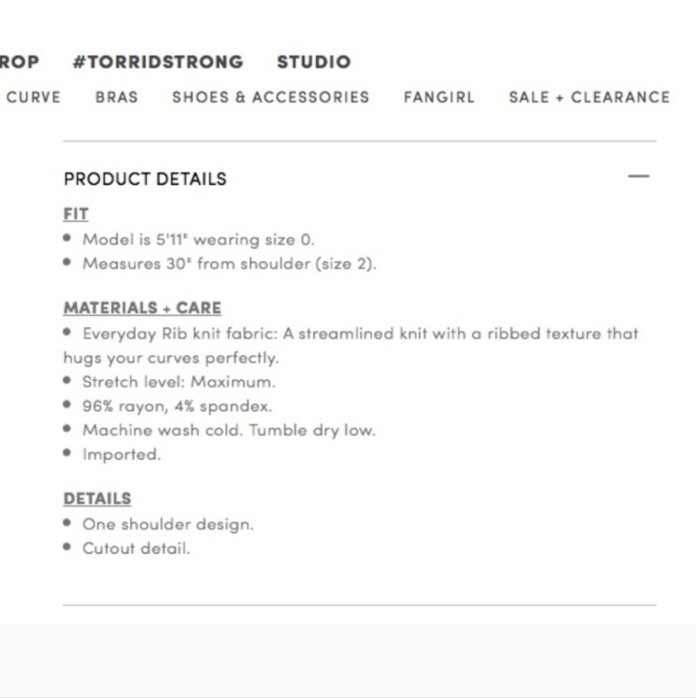 Torrid One Shoulder Top - Picture 4 of 7